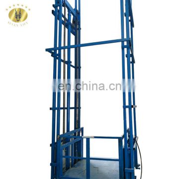 7LSJD Shandong SevenLift 1000kg capacity guide rail warehouse manual hydraulic vertical chain lift