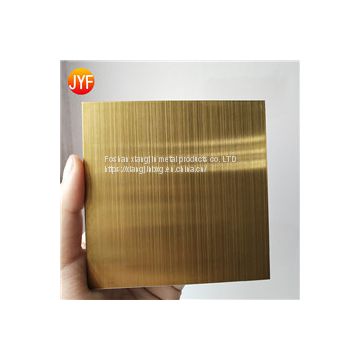 JYFM016 304 SS plate HL color stainless steel sheet for decoration