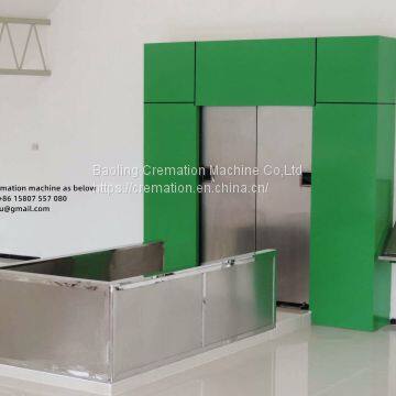 Movable Human Crematorium Incinerator for Human Bodies Factory Supply Cremation Equipment Crematory Machine photo-3