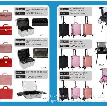 Manufacturer Storage Bags Women Cosmetic Make Up Bag Makeup Case  cosmetic Train Trolley Box For Travel