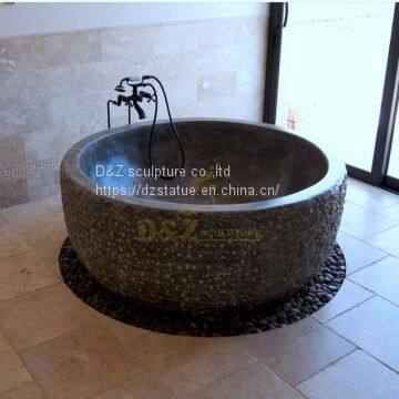 Popular Design Qing Stone Hand Carving Bathtub photo-3