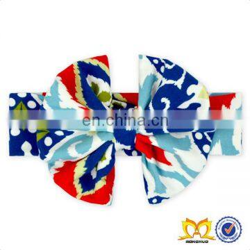 2019 Easter Rabbit Bow Headband Girl Newborn Stretchy Cotton Headbands Elastic Hair Band For Kids photo-3