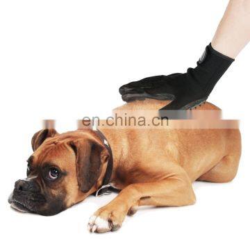 Manufacture Wholesale Massage Hair Removal Deshedding Brush Cleaning Pet Dog Cat Bath Grooming Gloves For Dogs photo-6