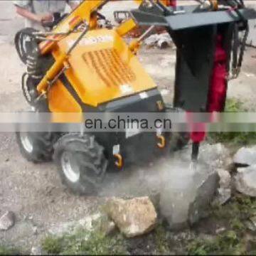 mini skid steer loader with hydraulic breaker