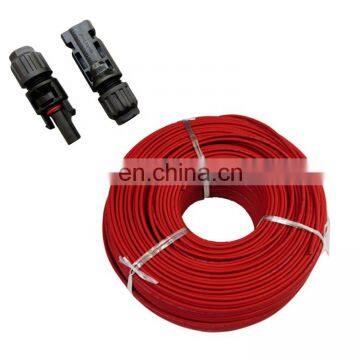 China Copper core PV1-F 6mm2  solar dc power pv cable 1x6mm2 Photovoltaic pv solar cable 4mm