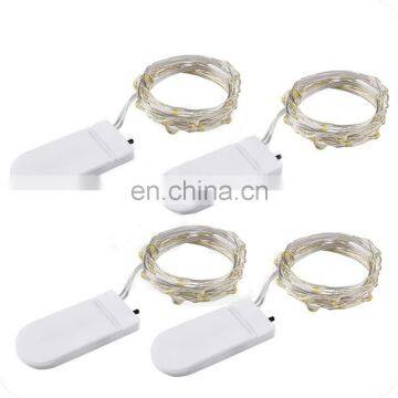 Christmas Lights 2M 20 LED Waterproof Copper Mini Fairy String Light Warm White Decoration Lamp Home Wedding CR2032 Battery photo-2