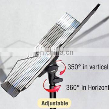 Height Adjustable Metal Foldable Note Keyboard Sheet Music Stand photo-4