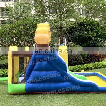 HAPPY LION Cheap Kids Air Inflatable Jumping Bouncer,,3.9x2.6x2.4m Small Inflatable Indoor Bouncer Combo photo-4