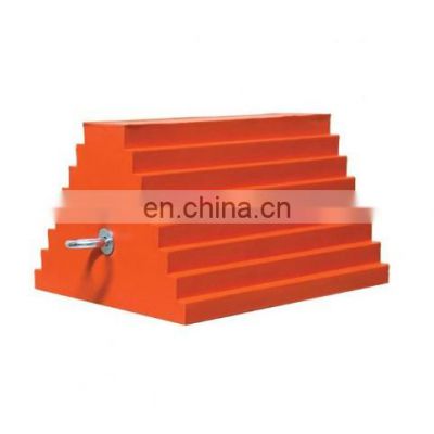 Polyurethane Urethane Wheel Chock set wheel chock stopper loading capacity 20 tons safety