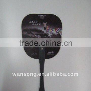 2015 customized plastic hand fan with logo printing
