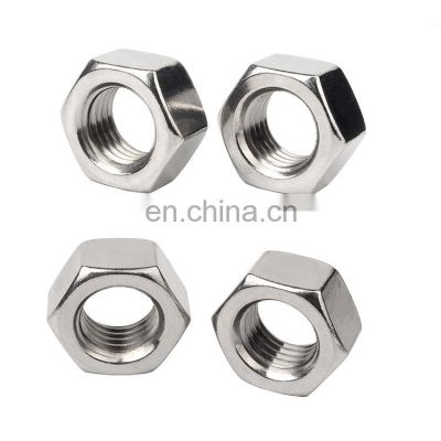 1/4 20UNC High quality and low price wholesale 304 Stainless steel inch hex nuts American system hex nut