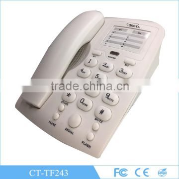 New Model Phone Cheeta Basic Hot Telephone Set With Seamless Connection