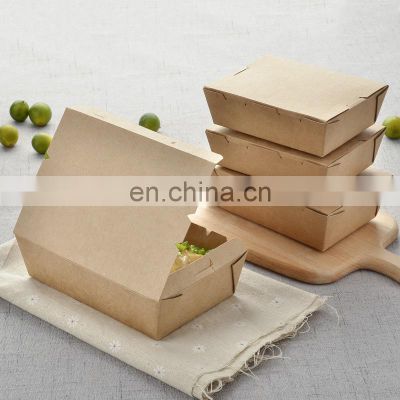 Biodegradable PLA coating kraft lunch food paper box