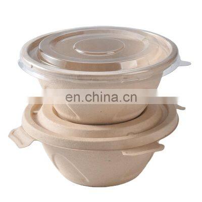 Sunkea Compostable Eco friendly pulp packaging bamboo fiber bowl