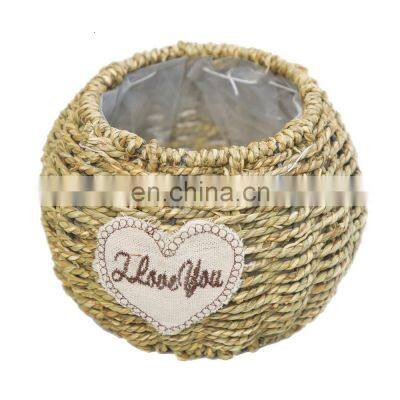 Factory Flower Basket PVC Wicker Willow Garden Basket With Handle photo-2