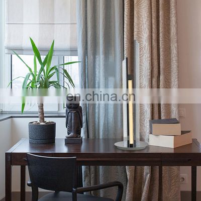 HUAYI Good Quality Living Room Bedroom Office Chrome Aluminum Reading LED Table Lamp