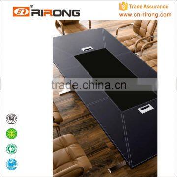 Modern Design Customized Steel Wood Leather Conference Table photo-4