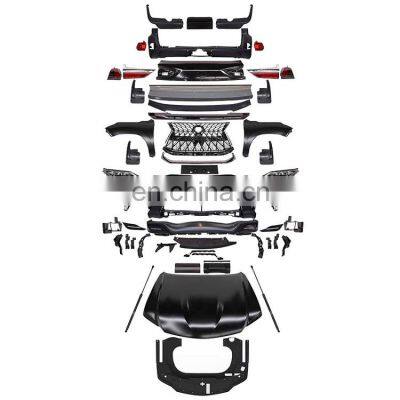 High quality Model bumpers head lamp full set Car body kits for LX570 2008-2015 upgrade to 2016