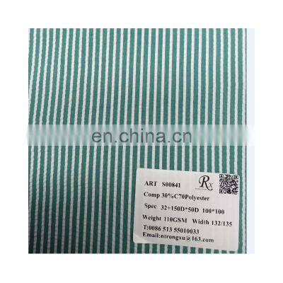 Manufacturer Well Made Tc Vertical Strip Polyester Cotton Seersucker Fabric photo-4