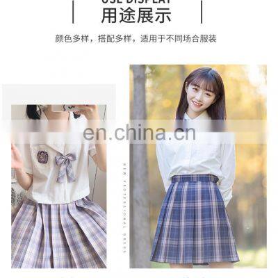 Spot lattice fabric  polyester TR original lattice uniform fabric finished cloth skirt yarn-dyed fabric manufacturer