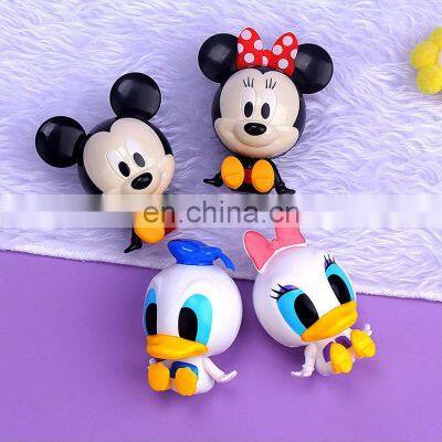 2Pcs/Set Cake Home Decoration Birthday Mickey Mouse Donald Duck Animal Cute Cartoon Doll Party Cake Toppers