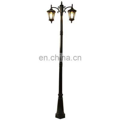 OEM/ODM available 3m 4m 5m 6m fancy cast aluminum yard street light pole