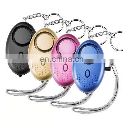 Wholesale 140dB Personal Anti-Attack Safety Keychain Alarm Personal Alarms for Children with Led Light