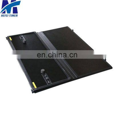 HFTM Wholesale Truck Bed Hard-Tri Folding Pickup Tonneau Cover for Ford Ranger F150 F250 F300 Super Duty Foldable Tonneau Cover photo-4
