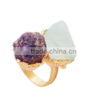 Rough stone Silver Ring