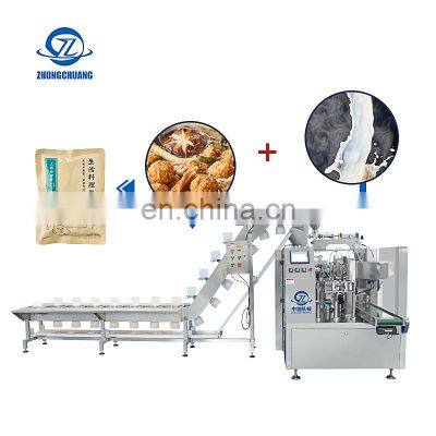 Automatic Envasadora Premade Bag Rotary Retort Pouch Granule Liquid Mixed Filling Sealing Doypack Packing Machine