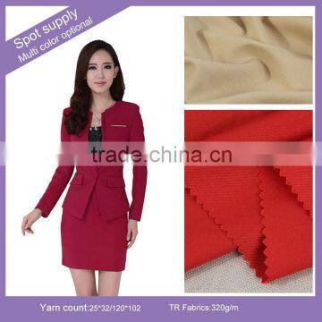 Wholesale 320g Cheap Hot in Stock Multicolor TR Twill Serge Dyeing Military Uniform Fabric photo-4