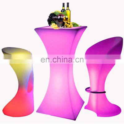 light up tall bar table led light bar cocktail furniture tables and chairs modern night club furniture led light bar table