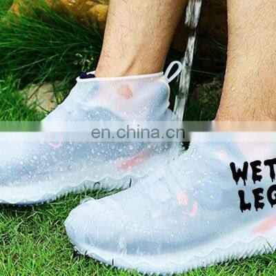 Amazon Top Sell Best Quality Unisex Reusable Shoes Protectors Waterproof Anti Slip Water Resistant Rain Silicone Shoes Covers photo-3