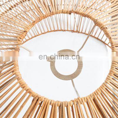 Unique Wicker Rattan Lampshade Boho Style Round Shape Spherical Hanging Pendant Vietnam Cheap Wholesale photo-5