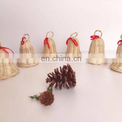 Hot Selling Cheapest Rattan Bells Ornament, Decor Christmas Trees Kid Toy WHolesale Manufacturer