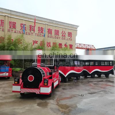 Top sale scenic amusement equipment trackless sightseeing train in scenic spot