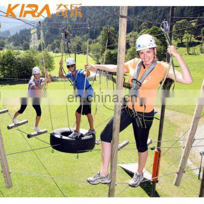Jungle Theme Outdoor Play Ground High Rope Course Outdoor Jungle Gym For Adults photo-3
