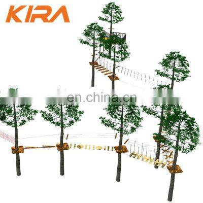 High Ropes Course Forest Children Outdoor Fitness Equipment Safety Ropes Course Adventure Park photo-5