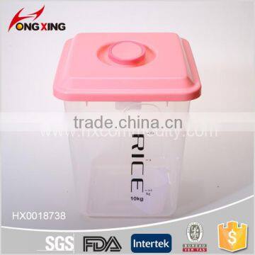 10KG The large capacity plastic rice storage bucket