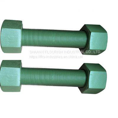 PFTE / XYLAN Coating Double Ended Bolt Colorful Process Stud Bolts photo-2
