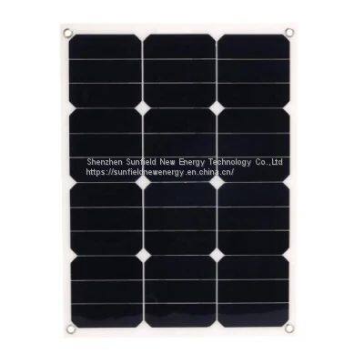 40W 19.8V High Efficiency Mono Flexible Solar Panel photo-2
