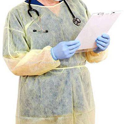 Protective Healthcare Workers Patients PP Nonwoven Disposable Isolation Gown photo-2