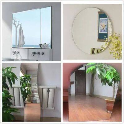 Wholesale price high quality indoor decorative 3mm 4mm 5mm 6mm large wall tempered glass floor mirror