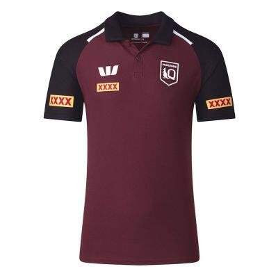 2024 New NRL Malu Home and Away Quick Dried Short sleeved Top Olive Jersey Training Shirt Rugby Jersey