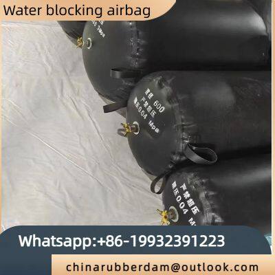 High pressure pipeline sealing airbag DN400mm pipeline water blocking airbag 0.1MPa rubber airbag Hebei, China