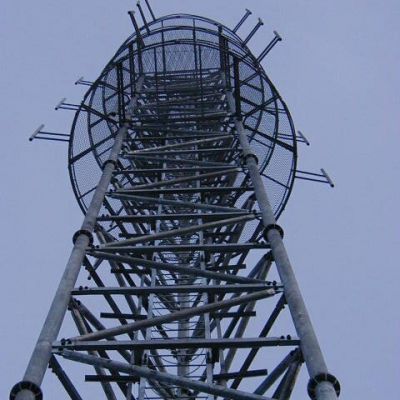 Self Supporting Three Legged Tube Steel Lattice Communication Towers