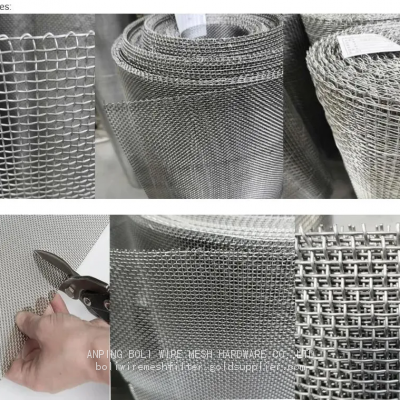 2025 New order of boli Stainless steel weave china WIRE MESH Stainless steel 316 316L Plain Weave Woven/ 304 Twill Weave/ Stainless Steel Wire Mesh Plain/ Dutch Weave tainless Steel mesh cloth For oil filter air filter making