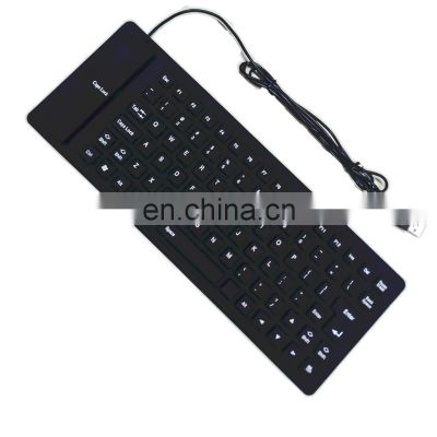 Bendable Keyboard Wired Mute Silicone Soft Keyboard Waterproof business folding keyboard