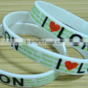 promotion gifts silicone rubber wristband