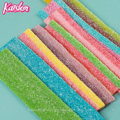 Good Quality Fruit Flavors Sour Belt Gummy Candy photo-2